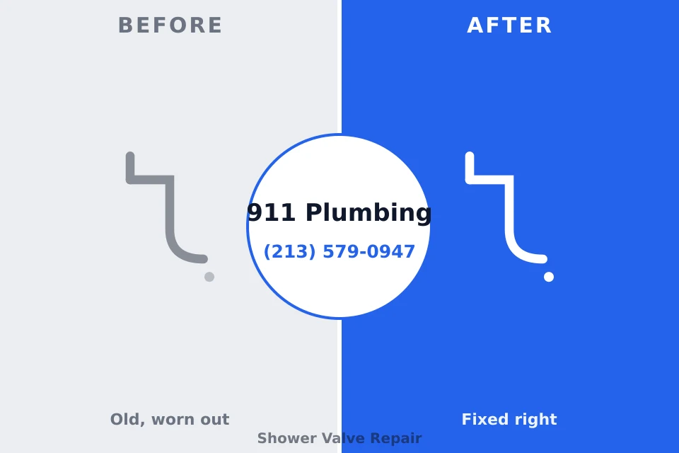 Before and after: plumbing repair Gwinn, MI